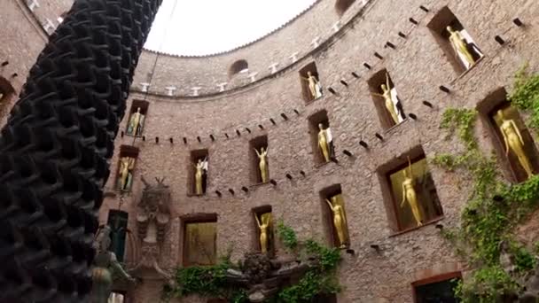 Muzeul Salvador Dali Din Figueres Spania Muzeul Teatrului Dali Din — Videoclip de stoc
