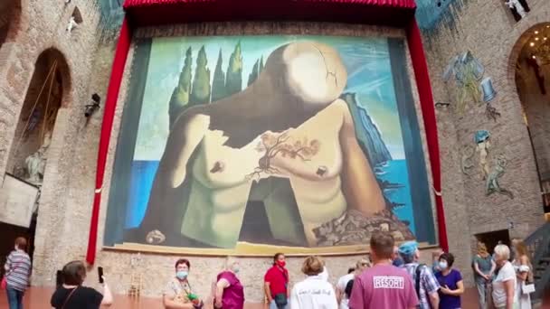 Muzeul Salvador Dali Din Figueres Spania Muzeul Teatrului Dali Din — Videoclip de stoc
