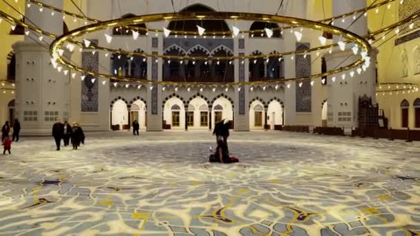 Мечеть Камлика Стамбуле Самая Большая Мечеть Стамбуле Огромный Культурный Религиозный — стоковое видео