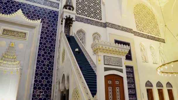 Мечеть Камлика Стамбуле Самая Большая Мечеть Стамбуле Огромный Культурный Религиозный — стоковое видео