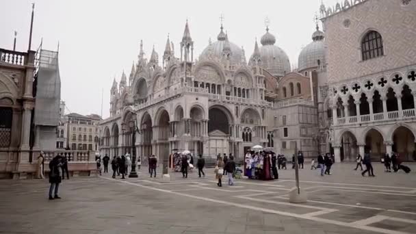 Cathedral Saint Mark Cathedral Venice Rare Example Byzantine Architecture Western — Stockvideo