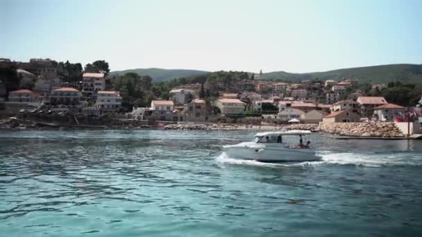 Ostrov Hvar Chorvatsku Chorvatský Resort Ostrov Jaderském Moři Nábřeží Ostrova — Stock video