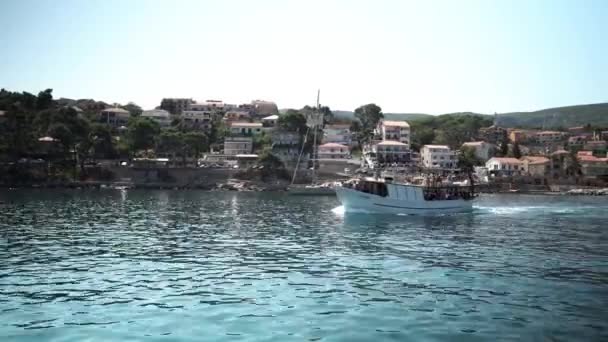 Ostrov Hvar Chorvatsku Chorvatský Resort Ostrov Jaderském Moři Nábřeží Ostrova — Stock video