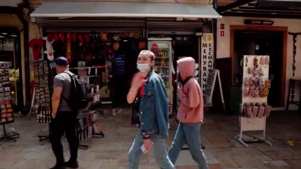 Régi Bazár Észak Macedóniában Szkopjéban Balkán Legnagyobb Bazárja Isztambulon Kívül — Stock videók