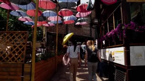 Régi Bazár Észak Macedóniában Szkopjéban Balkán Legnagyobb Bazárja Isztambulon Kívül — Stock videók