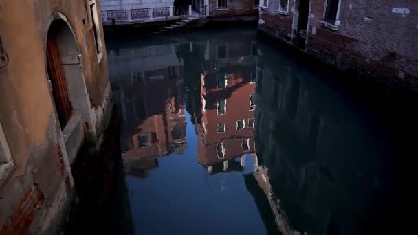 Calle Colorida Venecia Italia Colorida Calle Venecia Canal Venecia Italia — Vídeos de Stock