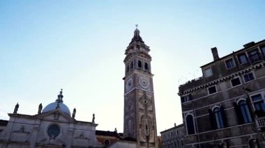 İtalya Venedik 'teki Santa Maria Formosa Kilisesi. Venedik 'teki kilise, Castello bölgesinde. Santa Maria Formosa Meydanı Venedik.