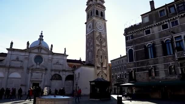 Kerk Van Santa Maria Formosa Venetië Italië Kerk Venetië Wijk — Stockvideo