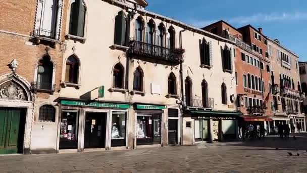 Piazza Santa Maria Formosa Venise Les Gens Traversent Piazza Santa — Video