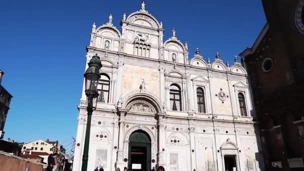 Basílica Santi Giovanni Paolo Veneza Itália Igreja Paroquial Veneza Itália — Vídeo de Stock