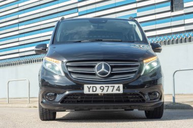 Hong Kong, Çin 17 Kasım 2022 Mercedes-Benz Vito 119 test sürüşü 17 Kasım 2022, Hong Kong.