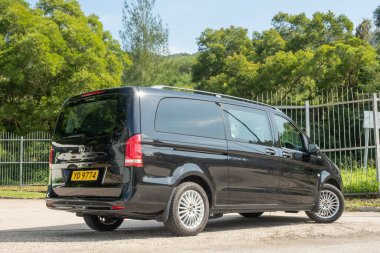 Hong Kong, Çin 17 Kasım 2022 Mercedes-Benz Vito 119 test sürüşü 17 Kasım 2022, Hong Kong.