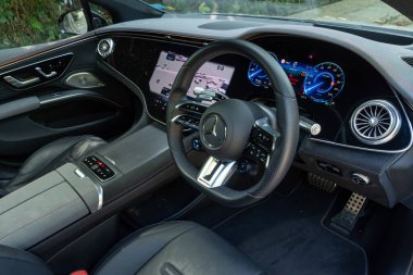 Hong Kong, Çin 12 Ekim 2022 Mercedes-AMG EQS 53 2022 İç İşleri 12 Ekim 2022, Hong Kong.