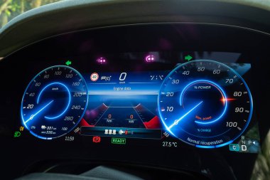 Hong Kong, Çin 12 Ekim 2022 Mercedes-AMG EQS 53 2022 Konsol 12 Ekim 2022, Hong Kong.