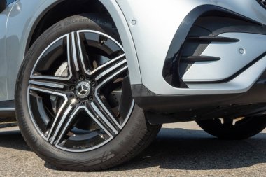 Hong Kong, Çin 15 Ocak 2023 Mercedes-Benz GLS SUV 2023 Wheel Jan 15, 2023, Hong Kong.
