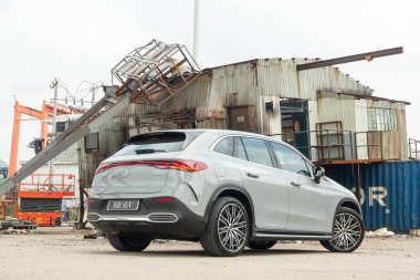 Hong Kong, Çin 15 Ocak 2023 Mercedes-Benz GLS SUV 2023 Test sürüşü 15 Ocak 2023, Hong Kong.