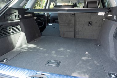 Hong Kong, Çin 4 Mayıs 2023: Audi Q8 e-tron SUV 2023 İç İşleri 4 Mayıs 2023, Hong Kong.