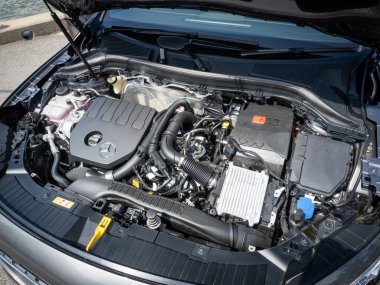 Hong Kong, Çin 15 Ocak 2023 Mercedes-Benz 200 SUV 2023 Motor 11 Ekim 2023, Hong Kong.