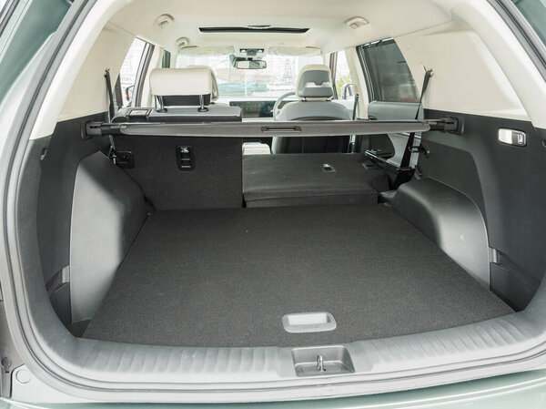 Hong Kong, China Feb 21, 2024: KGM Torres evx EV Boot in Hong Kong Feb 21,2024 in Hong Kong 