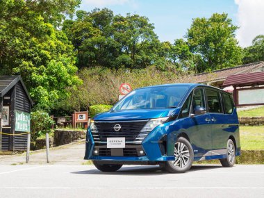 Hong Kong, Çin 15 Temmuz 2024 Nissan Serena e-Power 2024 Test sürüşü 15 Temmuz 2024.