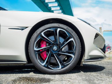 Hong Kong, Çin 13 Aralık 2024: MG Cyberster EV Test Sürüşü 13 Aralık 2024, Hong Kong.