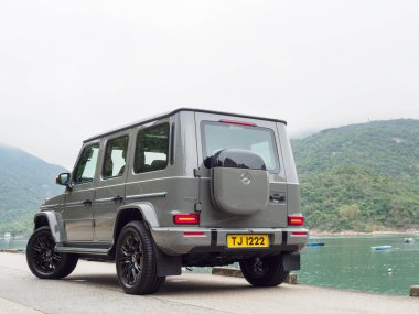 Hong Kong, Çin 11 Nisan 2025 Mercedes-Benz G580 SUV 11 Nisan 2025, Hong Kong.