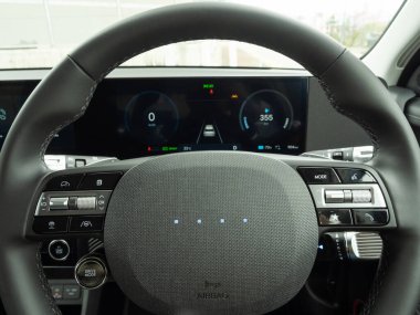 Hong Kong, Çin 26 Mart 2025: Hyundai IONIQ 5 EV SUV İç İşleri 26 Mart 2025, Hong Kong.