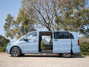 Hong Kong, Çin 29 Ocak 2025 Mercedes-Benz Vito 116 VAN Test Sürüşü 29 Ocak 2025, Hong Kong.