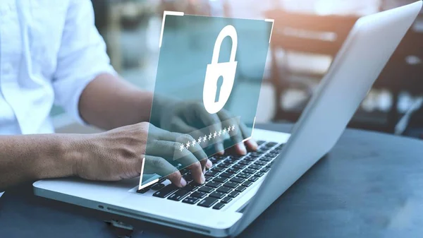 Proteção Dados Pessoais Contra Hackers Secure Acesso Internet Segurança Dados Fotos De Bancos De Imagens