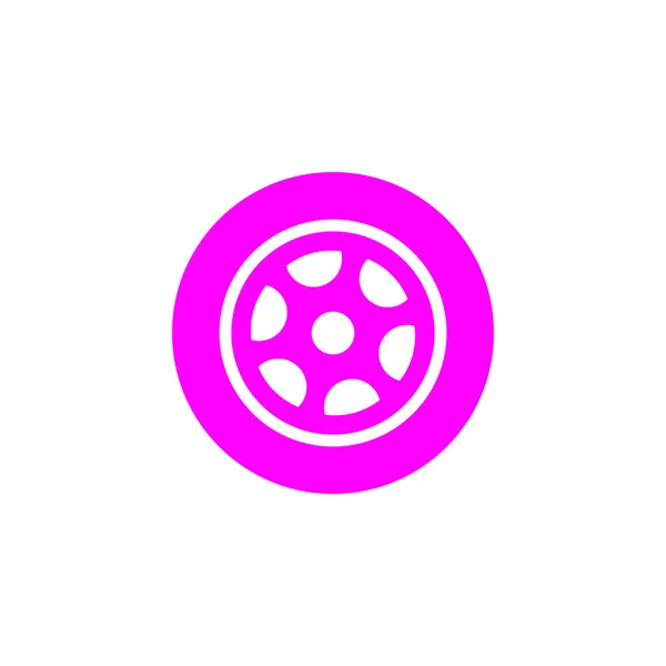 Eps10 Розовый Векторный Автомобиль Шины Абстрактные Твердые Изображения Искусства Изолированы — стоковый вектор