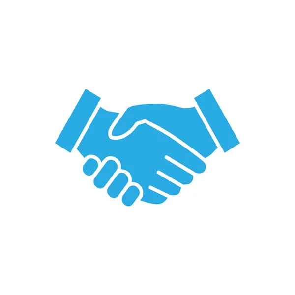 Eps10 Illustration Des Business Handshake Symbols Vertragsvereinbarung Flacher Vektor Symbol lizenzfreie Stockvektoren