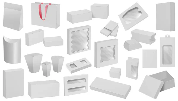 Darstellung Riesiges Papier Verpackungs Attrappen Set — Stockfoto