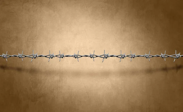 Barbed Wire Shadow Grunge Background — Stock Photo, Image