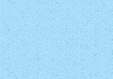 Andom, mavi arkaplanlı noktalar çiziyor. Vektör yinelenen doku.