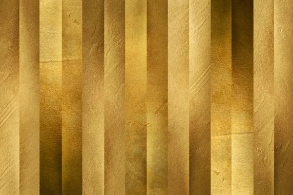 Altın Desenli Çubuklar Altın Rengi Parlak Duvar Soyut Arkaplan Dokusu — Stok fotoğraf