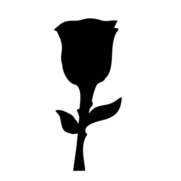 玫瑰矢量象形扁平图标 — 图库矢量图片
