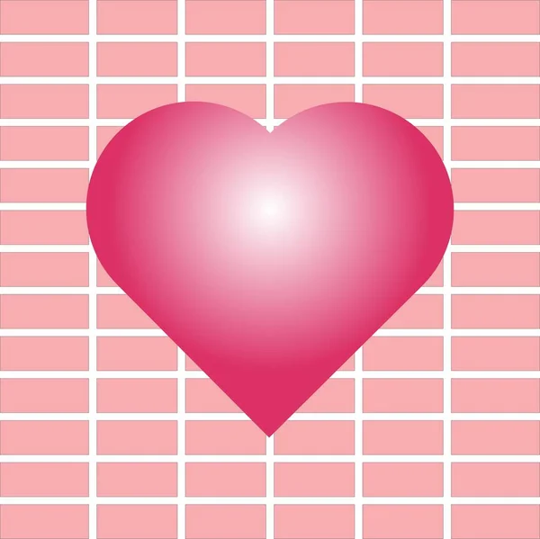 Heart Pink Background — Stock Vector