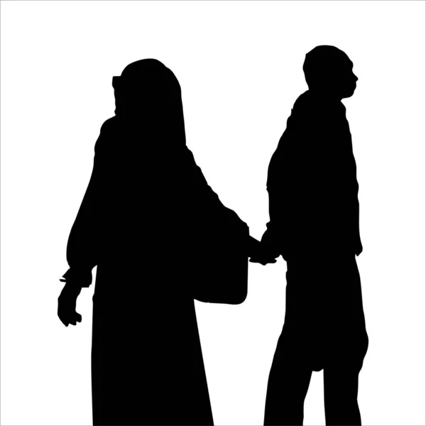 bir çift siyah siluet