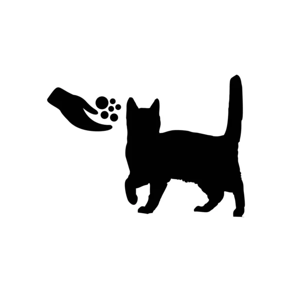 Icône Symbole Alimentation Des Animaux — Image vectorielle