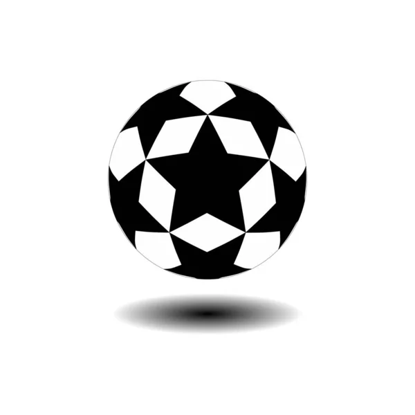 Футбольный Мяч Белом Фоне — стоковый вектор