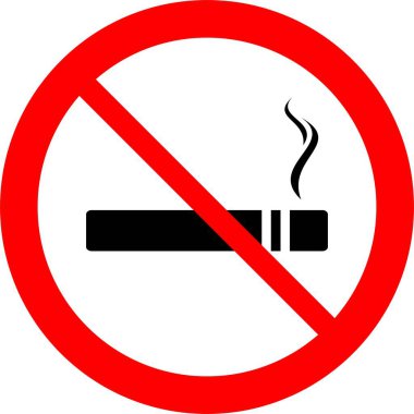 Sigara simgesi ya da simgesi yok