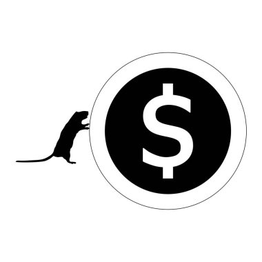 fare ve dolar simgesi
