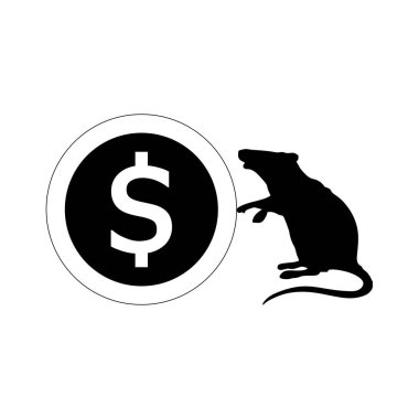 fare ve dolar simgesi