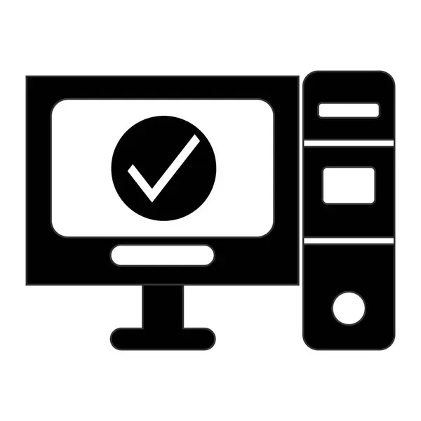 bilgisayar ve işaret simgesi veya simgesini kontrol et