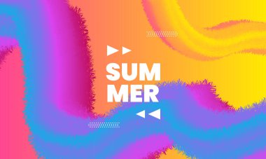 İllüstrasyon elektronik müzik festivali yaz dalgası poster arka planı