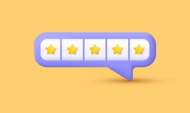 Görselleme gerçekçi balon derecelendirme modern stil arka planda izole sonraki 3d yaratıcı sona erer