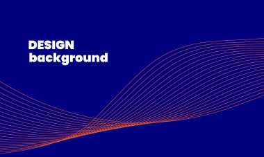 Görüntü soyut koyu mavi afiş dalgalı arkaplan