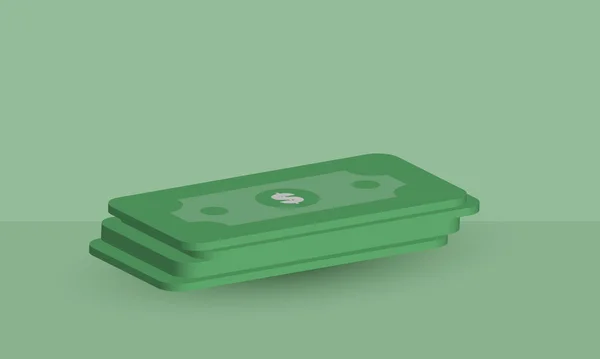 illustration realistic bundles cash icon money 3d creative isolated on background.Realistic vector illustration.