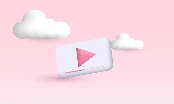 Resmetme gerçekçi vektör ikonu özgün sosyal medya canlı yayın duygu 3D yaratıcı arka plan izole. Gerçekçi vektör illüstrasyonu.