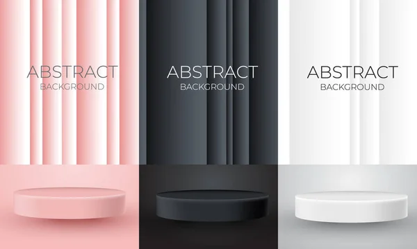 Çizim vektörü soyut 3d oda gerçekçi lüks arkaplan